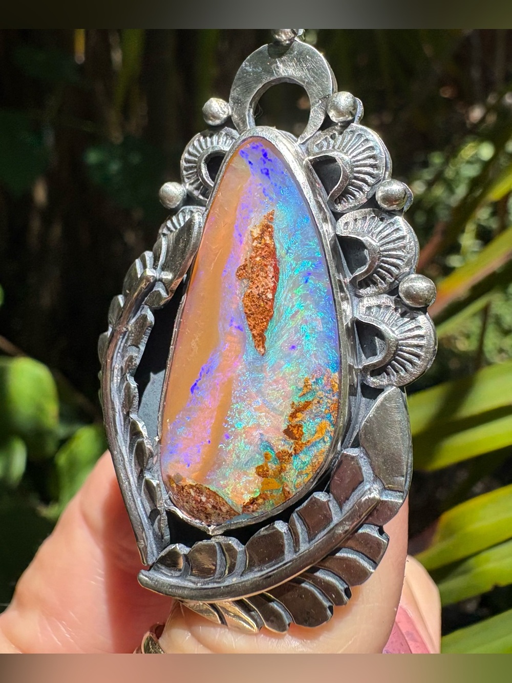 Sterling Australian Opal Ring